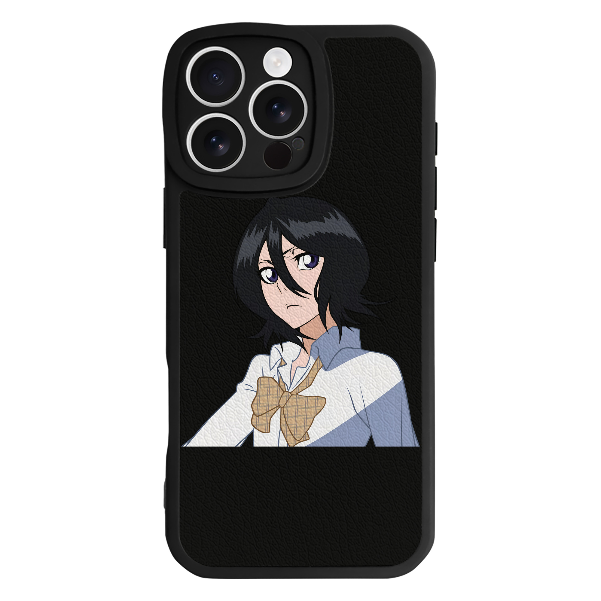 （画像用） ブリーチ 朽木ルキア BLEACH Kuchiki Rukia 【iPhone 16シリーズ対応】シリコンスマホケース（レザー調） 材質：シリコン